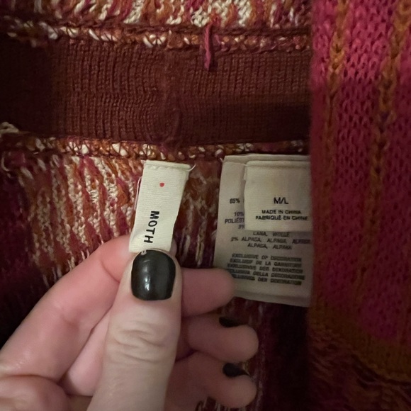 MOTH Anthropologie Durango Jacquard Boho Sweater Vest - Picture 5 of 6